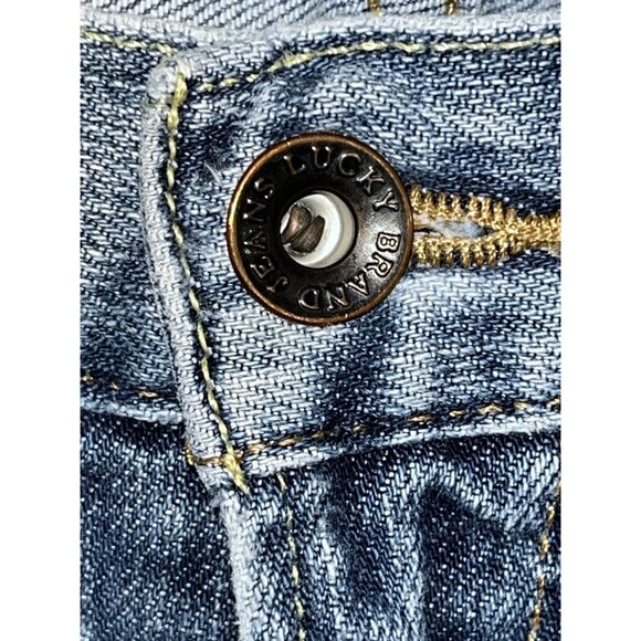 Lucky Brand 361 Vintage Jeans Mens 34X34 Straight Cut Factory Distressed - Picture 4 of 11